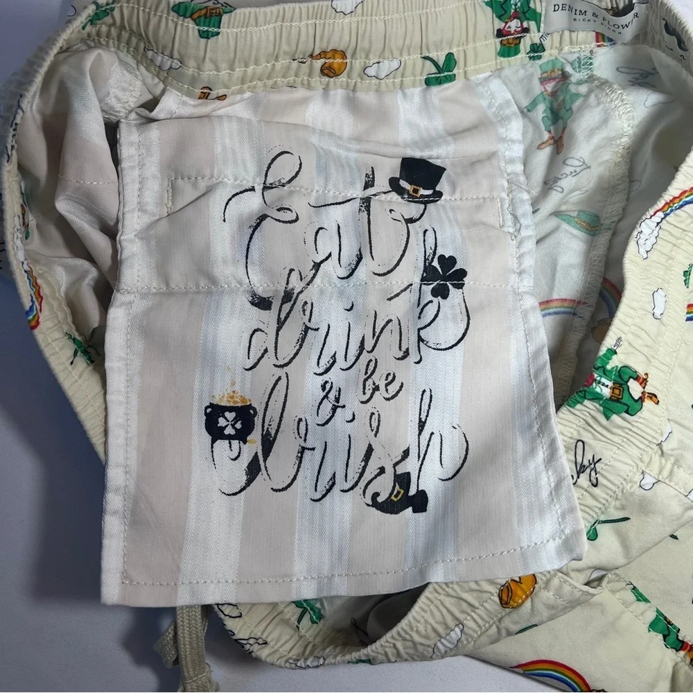 Denim & Flower  “Lucky” ☘️🌈 Shorts Size 35 - Picture 7 of 9